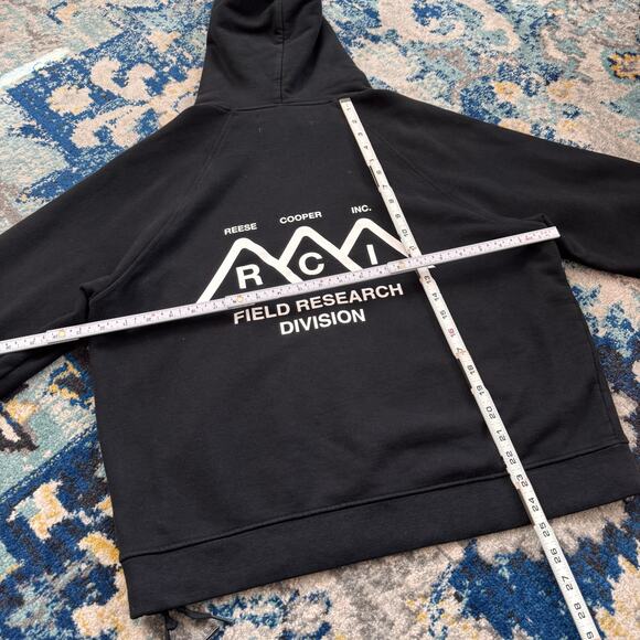 Reese Cooper Boxy Hoodie Black Sz Small Made in USA - Picture 4 of 5